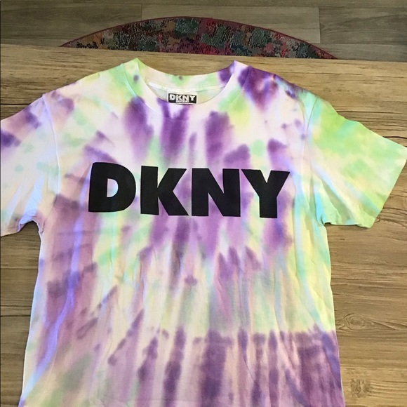 Vintage Tye-Dye DKNY Logo Tshirt - Picture 8 of 9